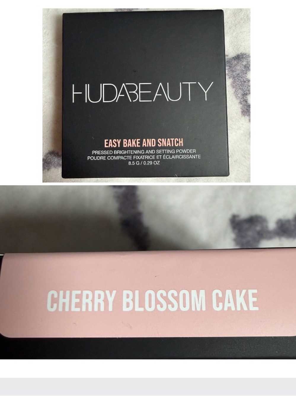 Huda Beauty Easy Bake and Snatch Cherry Blossom Cake Pressed Powder